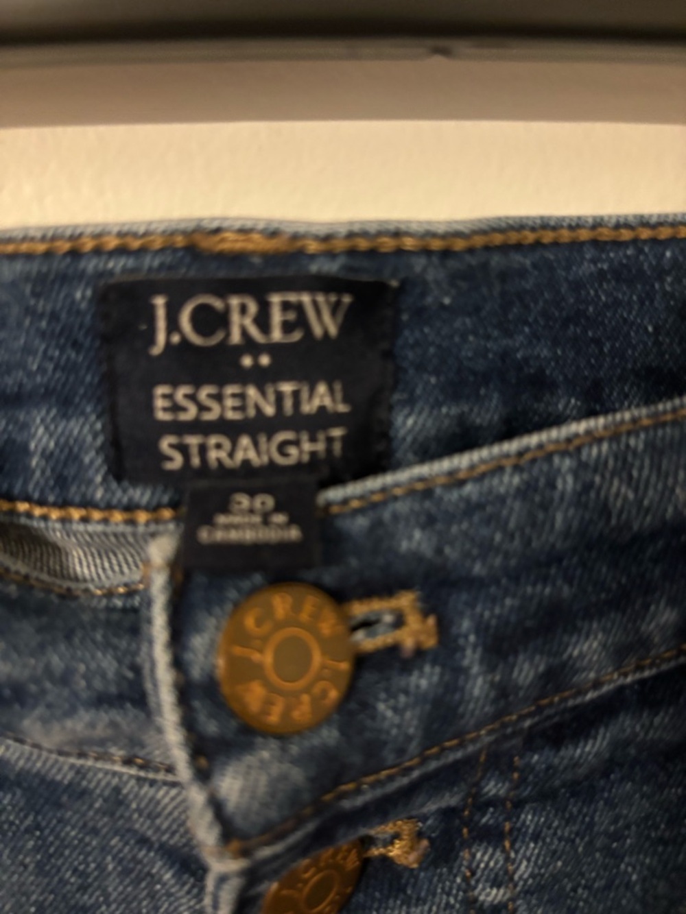 J. Crew Essential Straight jeans button fly - Picture 5 of 5